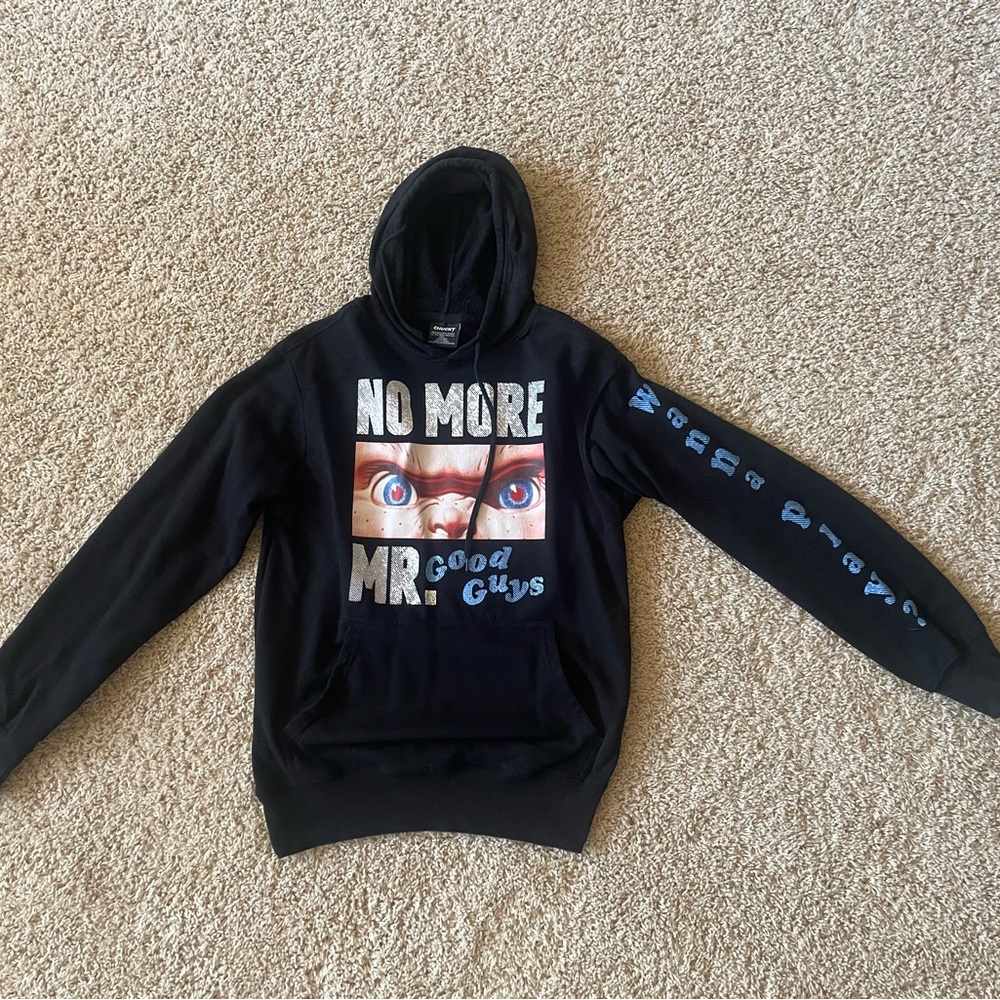City Studios Black Hoodie with Graphic Design
